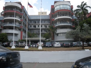 Toma general del Hospital Universitario de Caracas